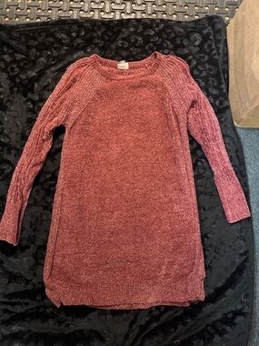 LuLaRoe Cozy Long Sleeve Sweater Dress - Dusty Rose